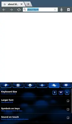 Color Blue Keyboard Theme android App screenshot 0