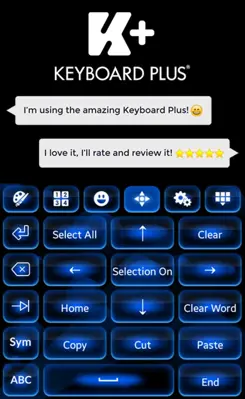 Color Blue Keyboard Theme android App screenshot 10