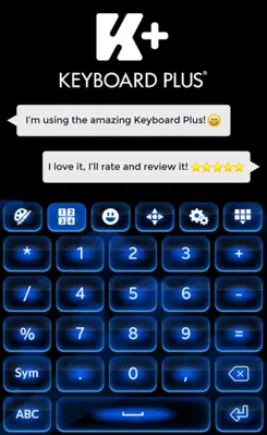 Color Blue Keyboard Theme android App screenshot 12