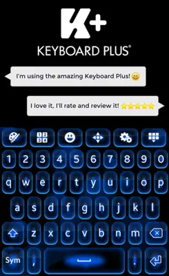 Color Blue Keyboard Theme android App screenshot 13