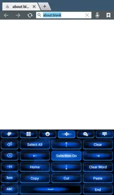 Color Blue Keyboard Theme android App screenshot 1