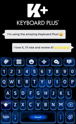 Color Blue Keyboard Theme android App screenshot 7